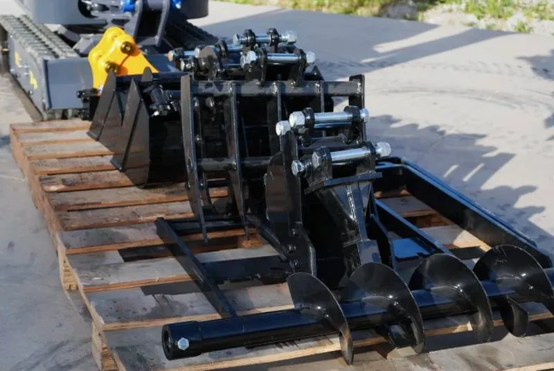 11-in-1 Mini Excavator Attachment Combo Kit - All Essential Tools for Worksites
