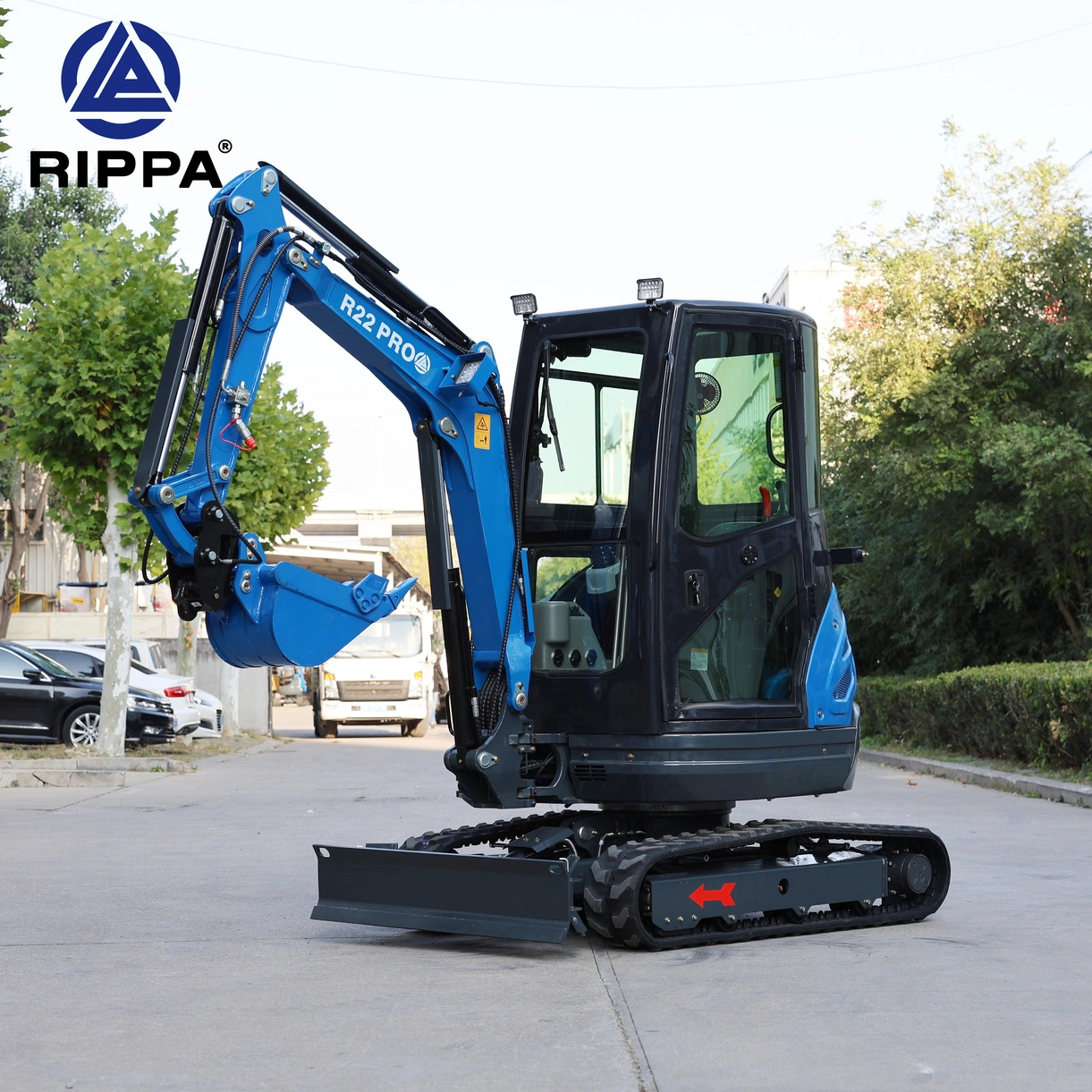 RIPPA R22 Mini Excavator – 2.3 Ton Compact Excavator with Kubota Engine + 12 FREE Attachments